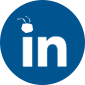 Icon LinkedIn with Ant head above the i