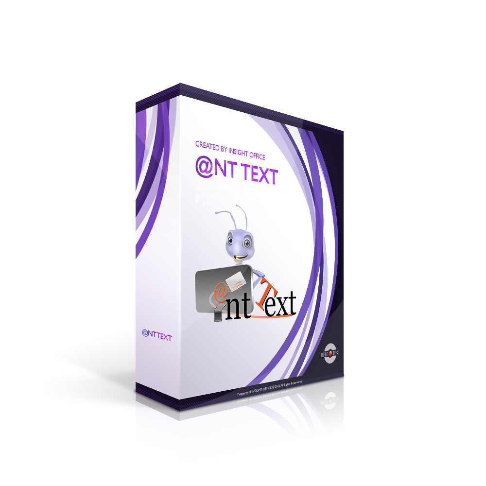Box with Ant Text software