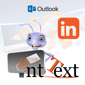 Logos Ant Text Outlook LinkedIn icon
