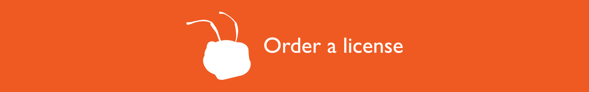 Header With text Order a license