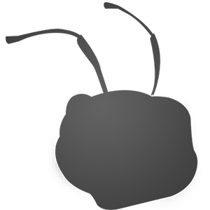 Icon Ant head dark grey