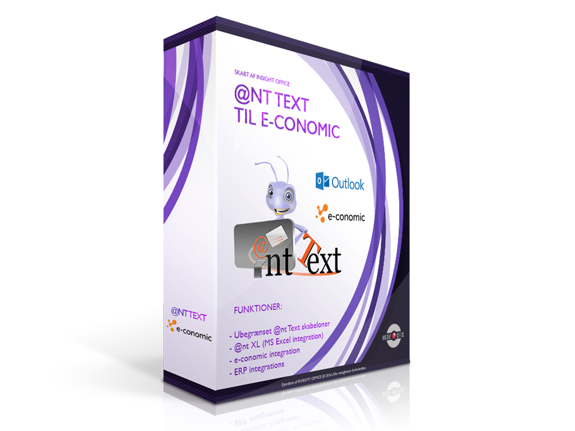 Boks med Ant Text software til economic